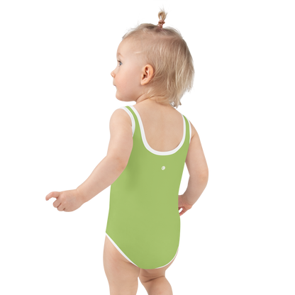 Michigan Upper Peninsula Toddler Swimsuit (w/ UP Outline) | Gooseberry Green