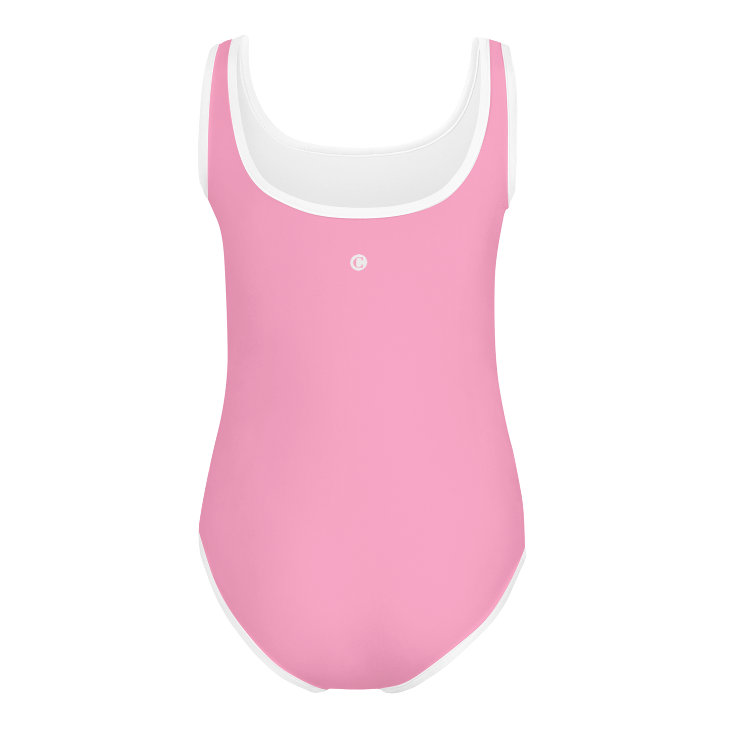 Michigan Upper Peninsula Toddler Swimsuit (w/ UP Outline) | '67 Caddie Pink