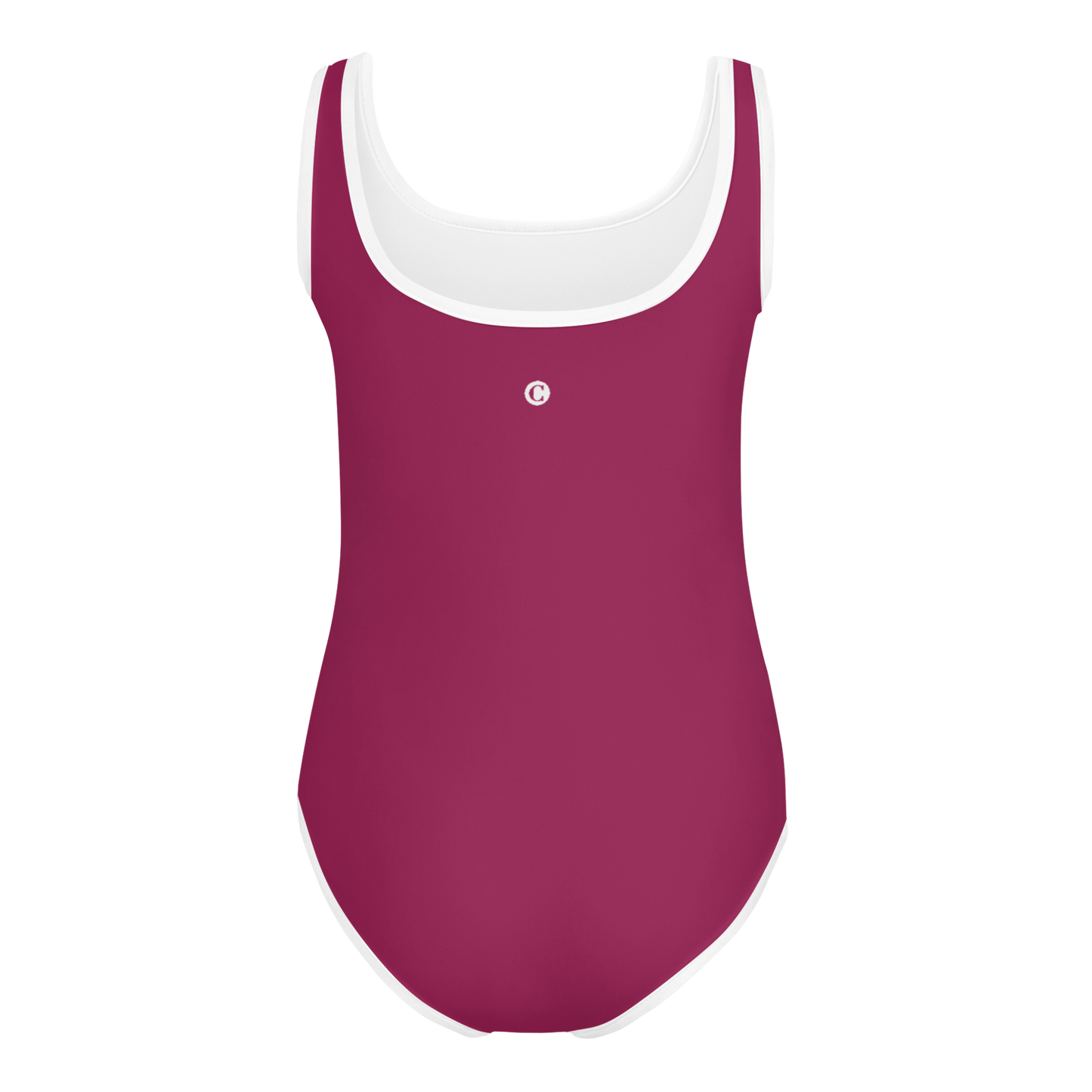 Michigan Upper Peninsula Toddler Swimsuit (w/ UP Outline) | Ruby Red