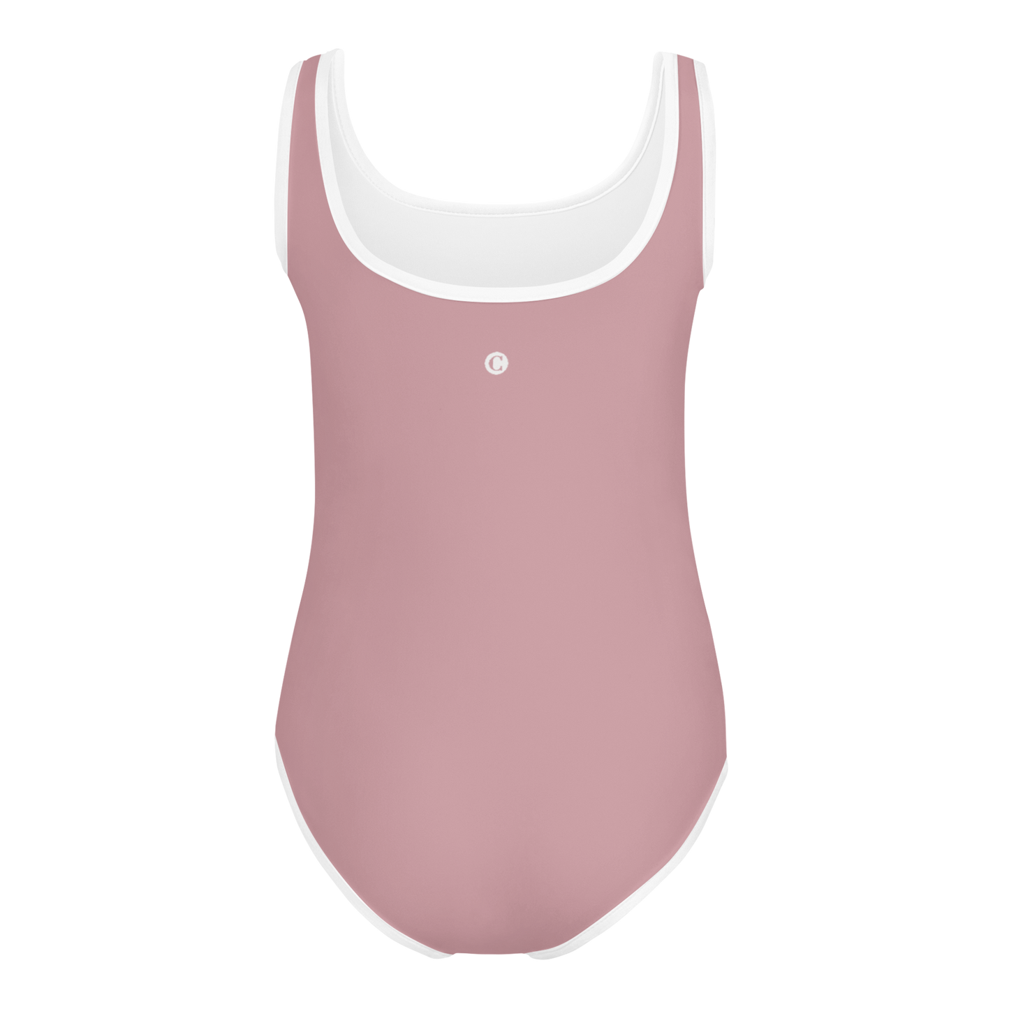 Michigan Upper Peninsula Toddler Swimsuit (w/ UP Outline) | Cherry Blossom Pink