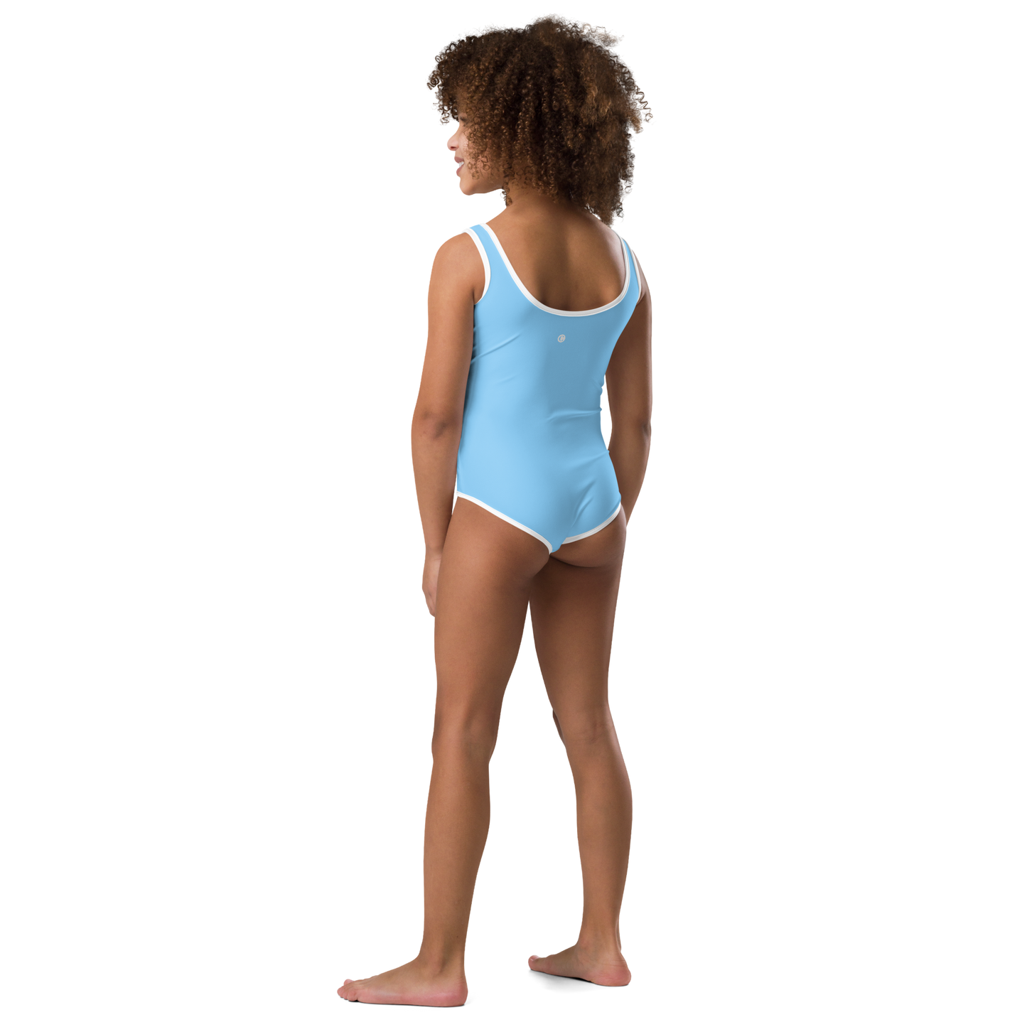 Michigan Upper Peninsula Toddler Swimsuit (w/ UP Outline) | DTW Blue