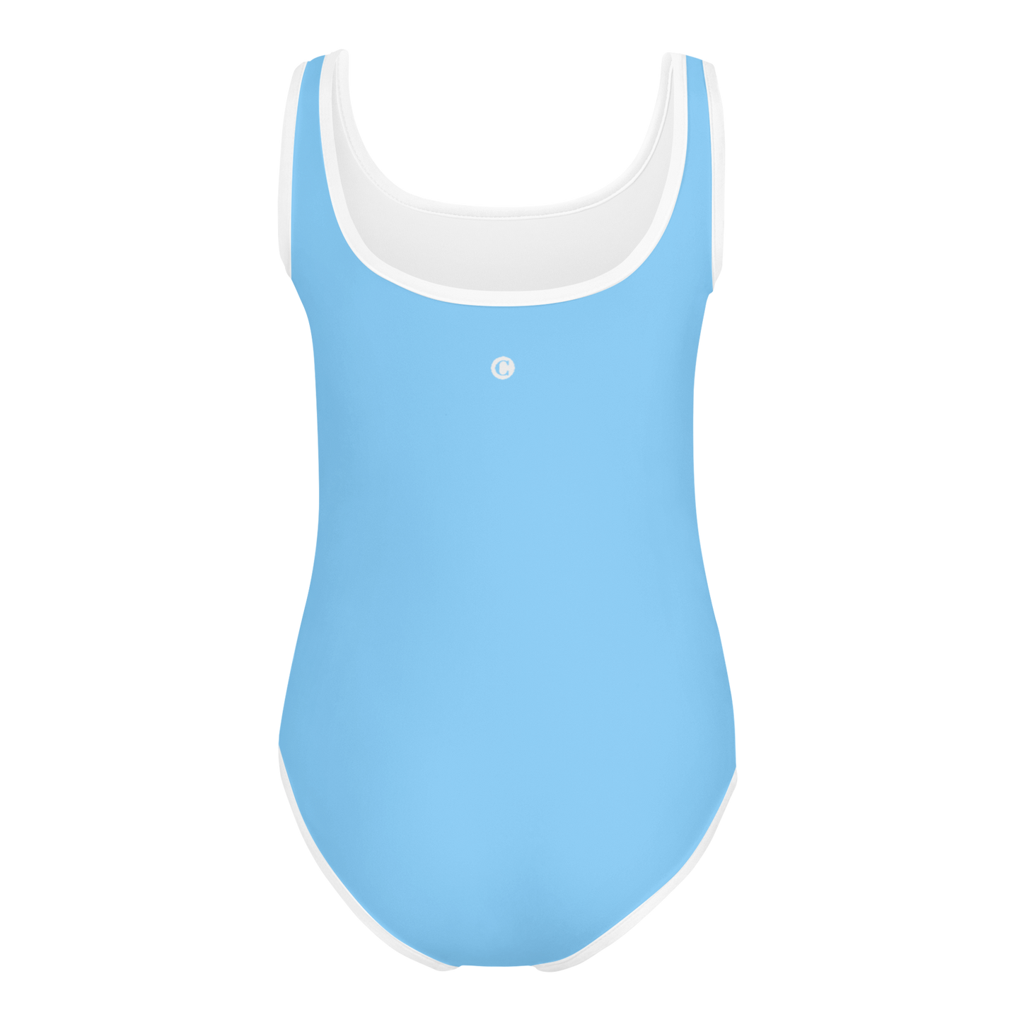 Michigan Upper Peninsula Toddler Swimsuit (w/ UP Outline) | DTW Blue