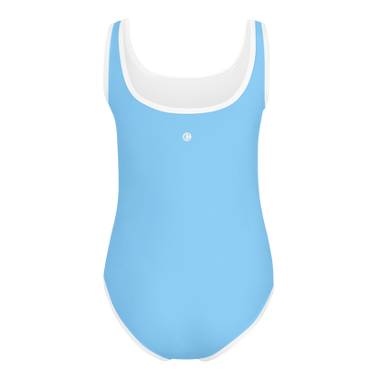 Michigan Upper Peninsula Toddler Swimsuit (w/ UP Outline) | DTW Blue