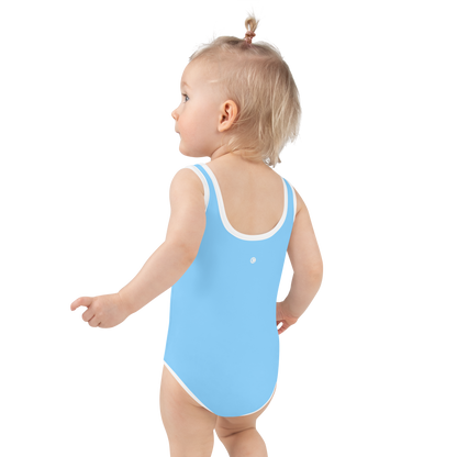 Michigan Upper Peninsula Toddler Swimsuit (w/ UP Outline) | DTW Blue