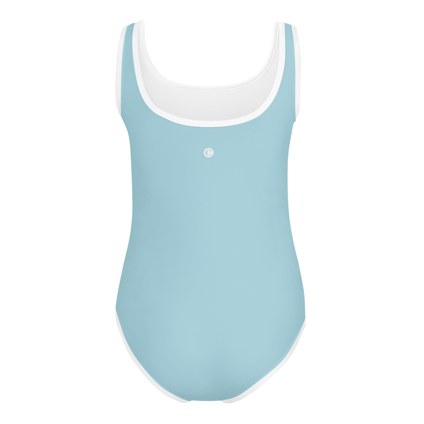 Michigan Upper Peninsula Toddler Swimsuit (w/ UP Outline) | '58 Caddie Blue