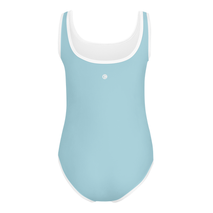 Michigan Upper Peninsula Toddler Swimsuit (w/ UP Outline) | '58 Caddie Blue