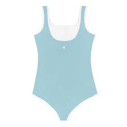 Michigan Upper Peninsula Toddler Swimsuit (w/ UP Outline) | '58 Caddie Blue