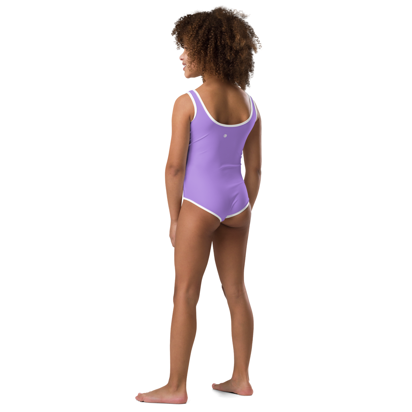 Michigan Upper Peninsula Toddler Swimsuit (w/ UP Outline) | Lavender