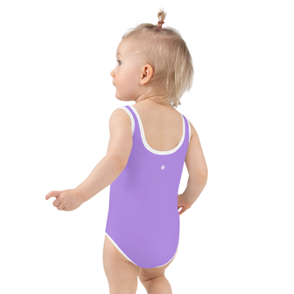 Michigan Upper Peninsula Toddler Swimsuit (w/ UP Outline) | Lavender