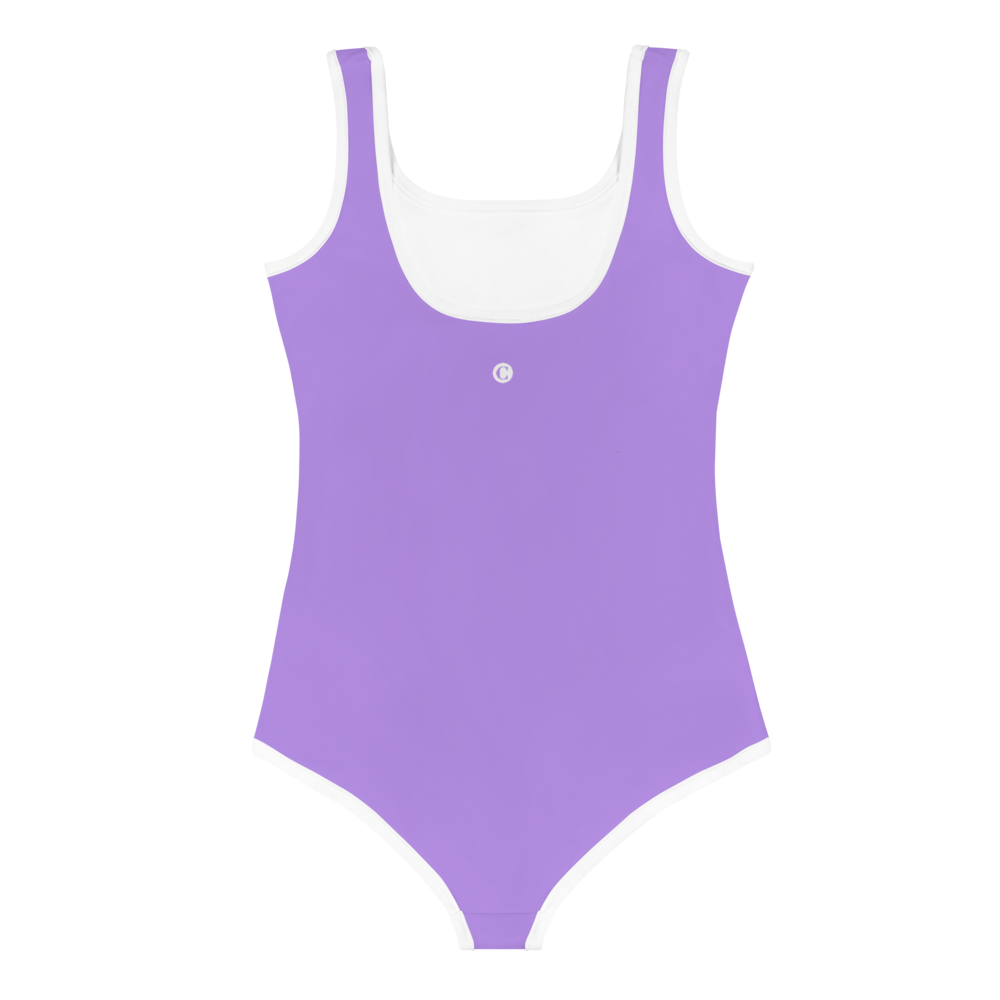 Michigan Upper Peninsula Toddler Swimsuit (w/ UP Outline) | Lavender