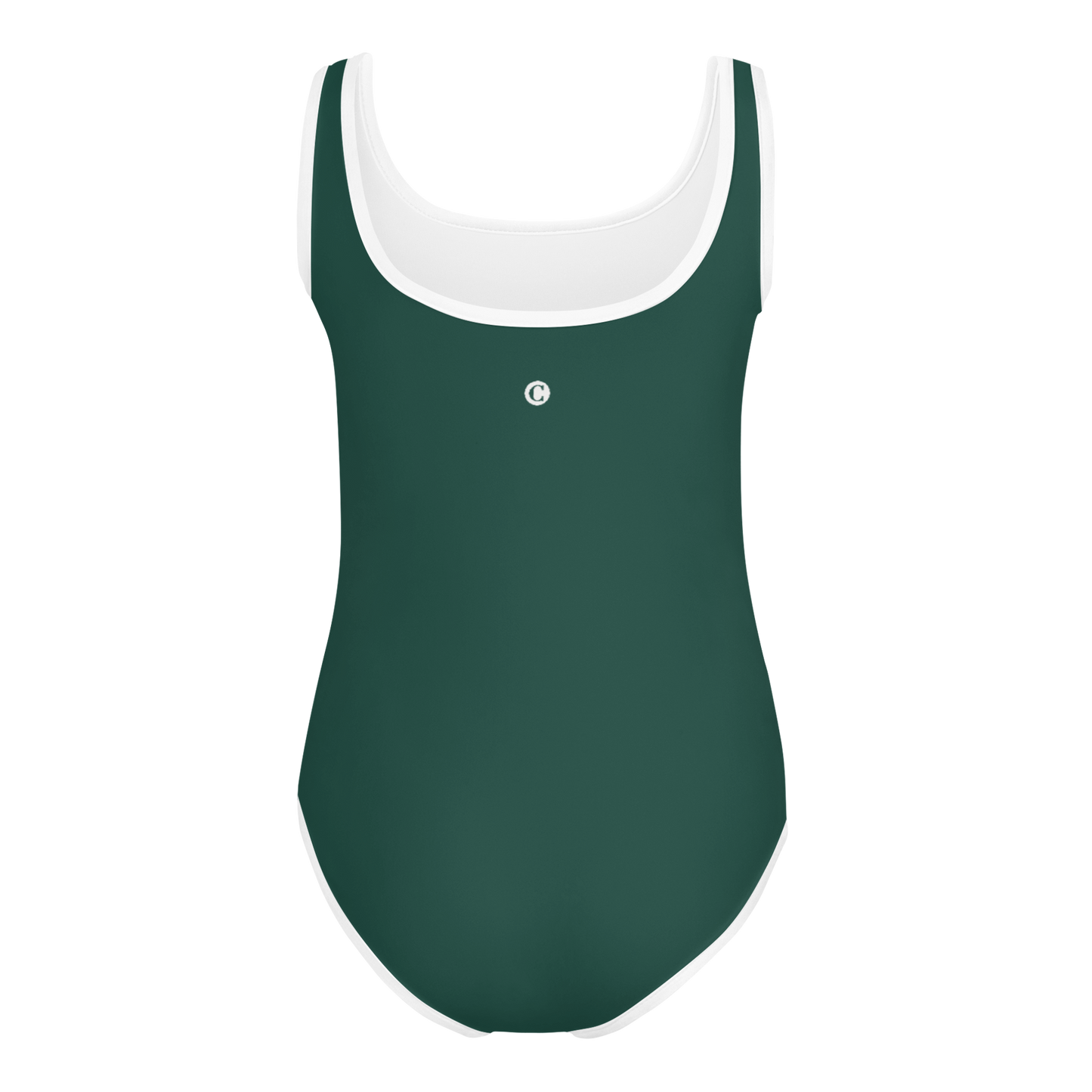 Michigan Upper Peninsula Toddler Swimsuit (w/ UP Outline) | Laconic Green