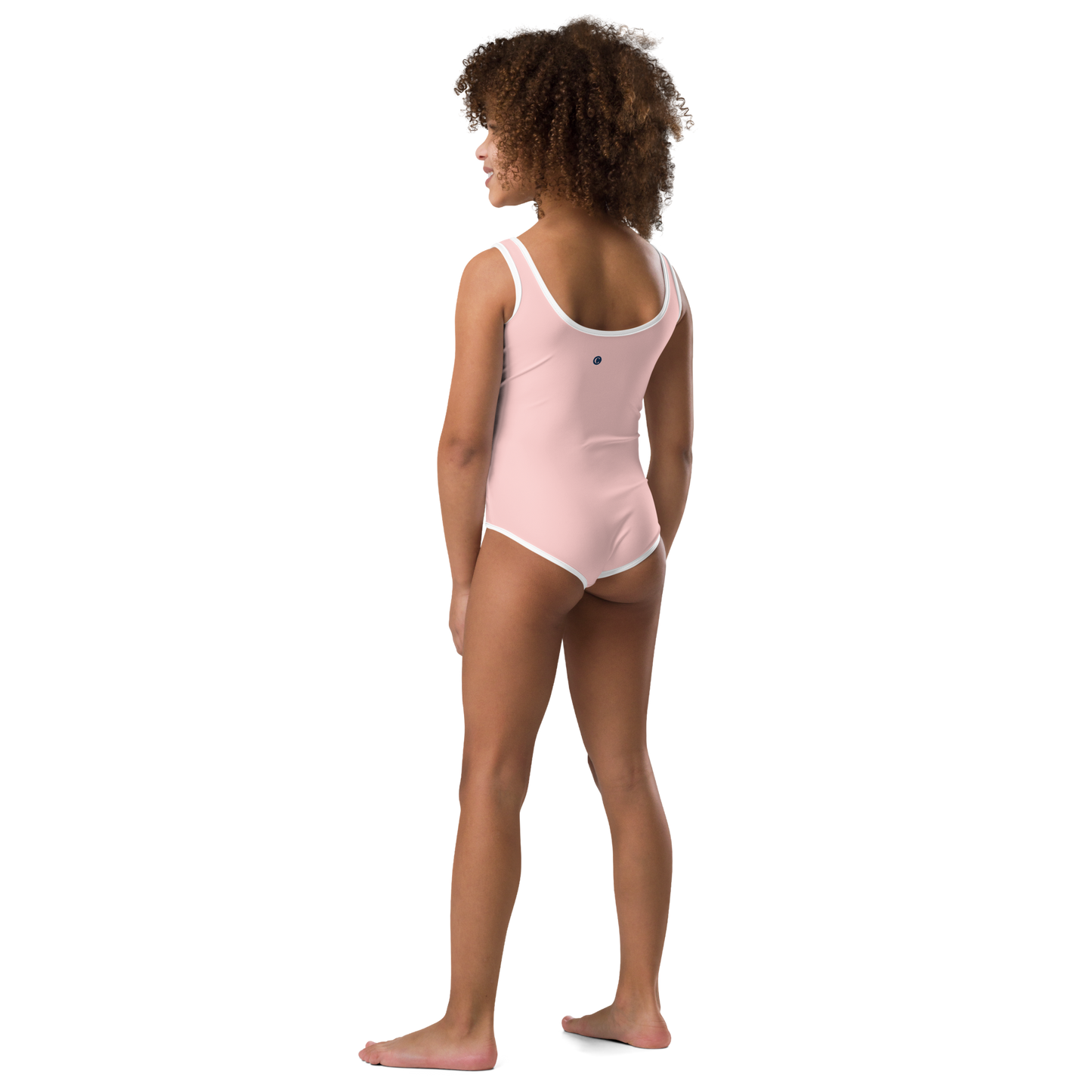 Michigan Upper Peninsula Toddler Swimsuit (w/ UP Outline) | Cosmos Pink