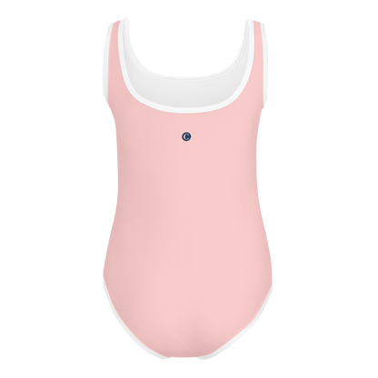 Michigan Upper Peninsula Toddler Swimsuit (w/ UP Outline) | Cosmos Pink