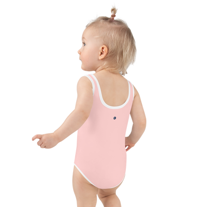 Michigan Upper Peninsula Toddler Swimsuit (w/ UP Outline) | Cosmos Pink