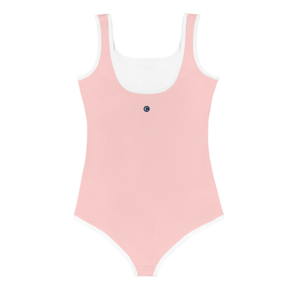 Michigan Upper Peninsula Toddler Swimsuit (w/ UP Outline) | Cosmos Pink