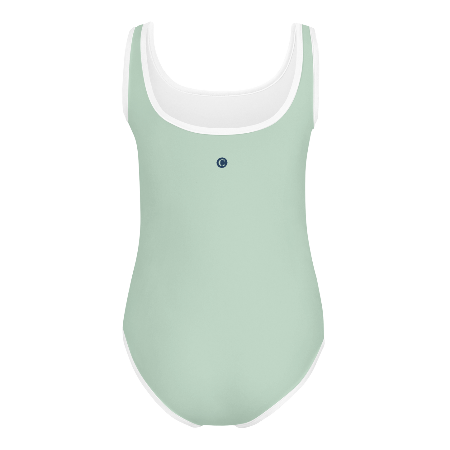 Michigan Upper Peninsula Toddler Swimsuit (w/ UP Outline) | Sea Green