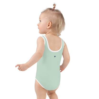 Michigan Upper Peninsula Toddler Swimsuit (w/ UP Outline) | Sea Green