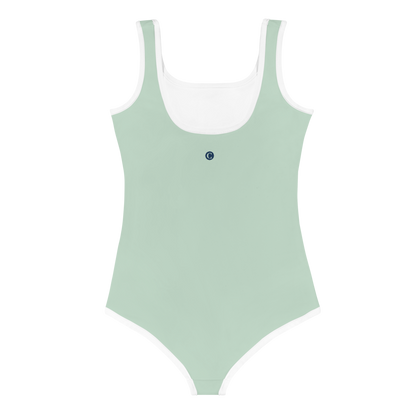 Michigan Upper Peninsula Toddler Swimsuit (w/ UP Outline) | Sea Green