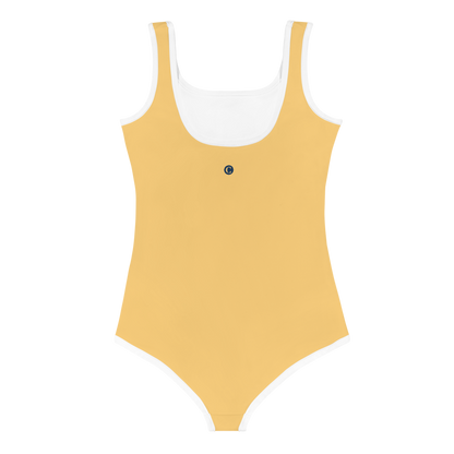 Michigan Upper Peninsula Toddler Swimsuit (w/ UP Outline) | Citrine