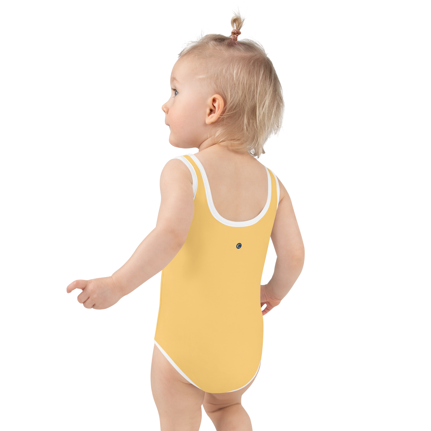 Michigan Upper Peninsula Toddler Swimsuit (w/ UP USA Flag) | Citrine