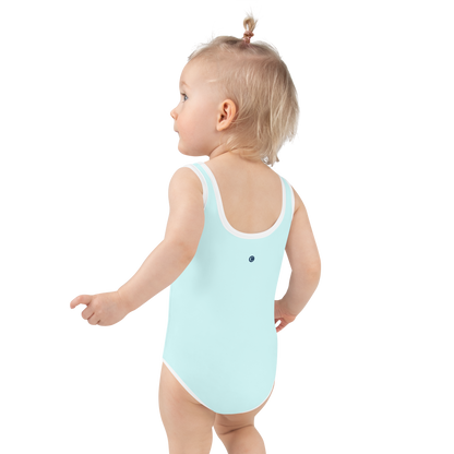 Michigan Upper Peninsula Toddler Swimsuit (w/ UP USA Flag) | Cyan