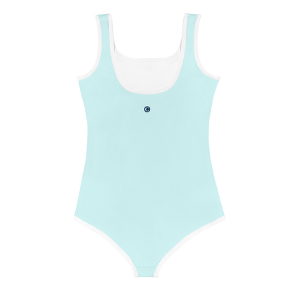 Michigan Upper Peninsula Toddler Swimsuit (w/ UP USA Flag) | Cyan