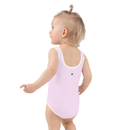 Michigan Upper Peninsula Toddler Swimsuit (w/ UP USA Flag) | Pale Lavender