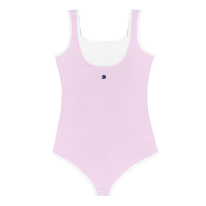 Michigan Upper Peninsula Toddler Swimsuit (w/ UP USA Flag) | Pale Lavender