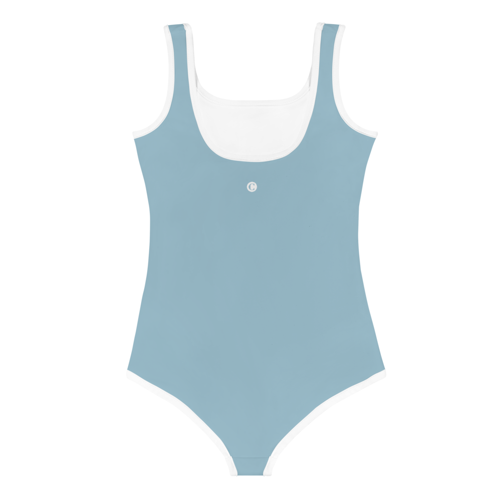 Michigan Upper Peninsula Toddler Swimsuit (w/ UP USA Flag) | Opal Blue