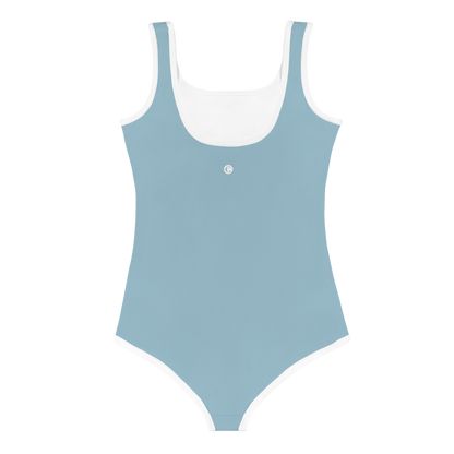 Michigan Upper Peninsula Toddler Swimsuit (w/ UP USA Flag) | Opal Blue