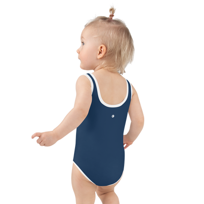 Michigan Upper Peninsula Toddler Swimsuit (w/ UP USA Flag) | Navy