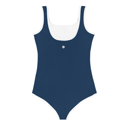 Michigan Upper Peninsula Toddler Swimsuit (w/ UP USA Flag) | Navy