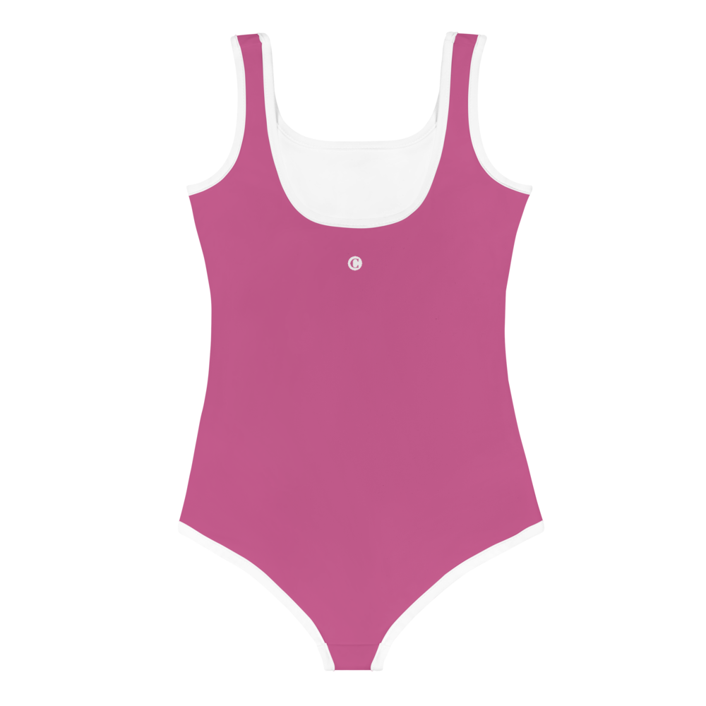 Detroit 'Old French D' Toddler Swimsuit | Apple Blossom Pink