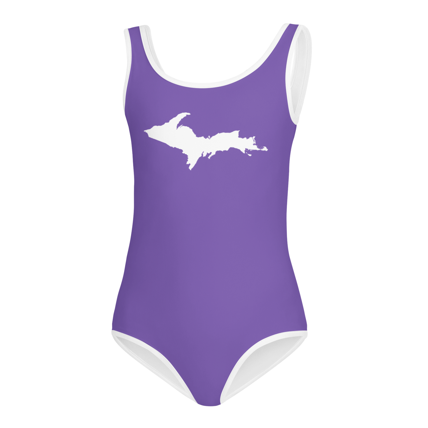 Michigan Upper Peninsula Toddler Swimsuit (w/ UP Outline) | Lake Iris