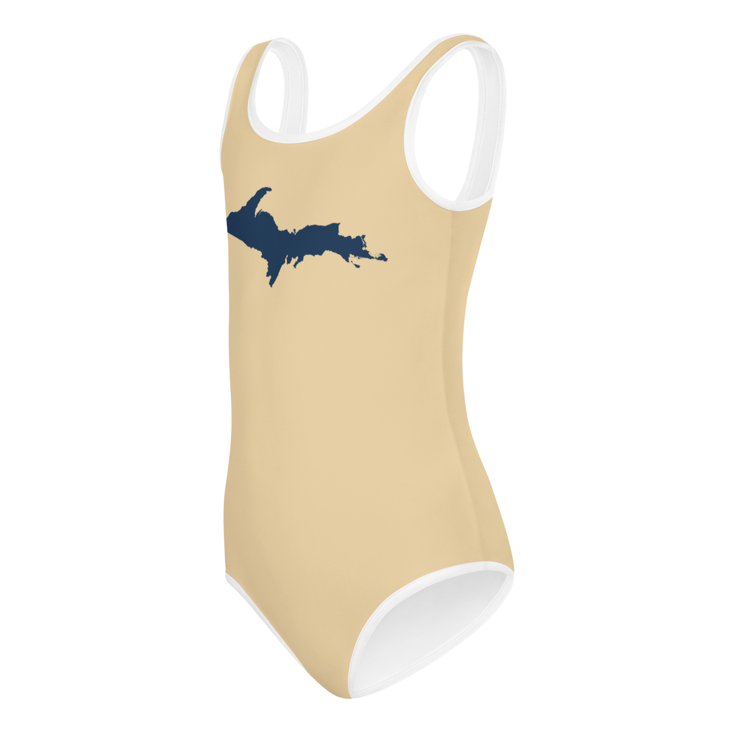 Michigan Upper Peninsula Toddler Swimsuit (w/ UP Outline) | Maple