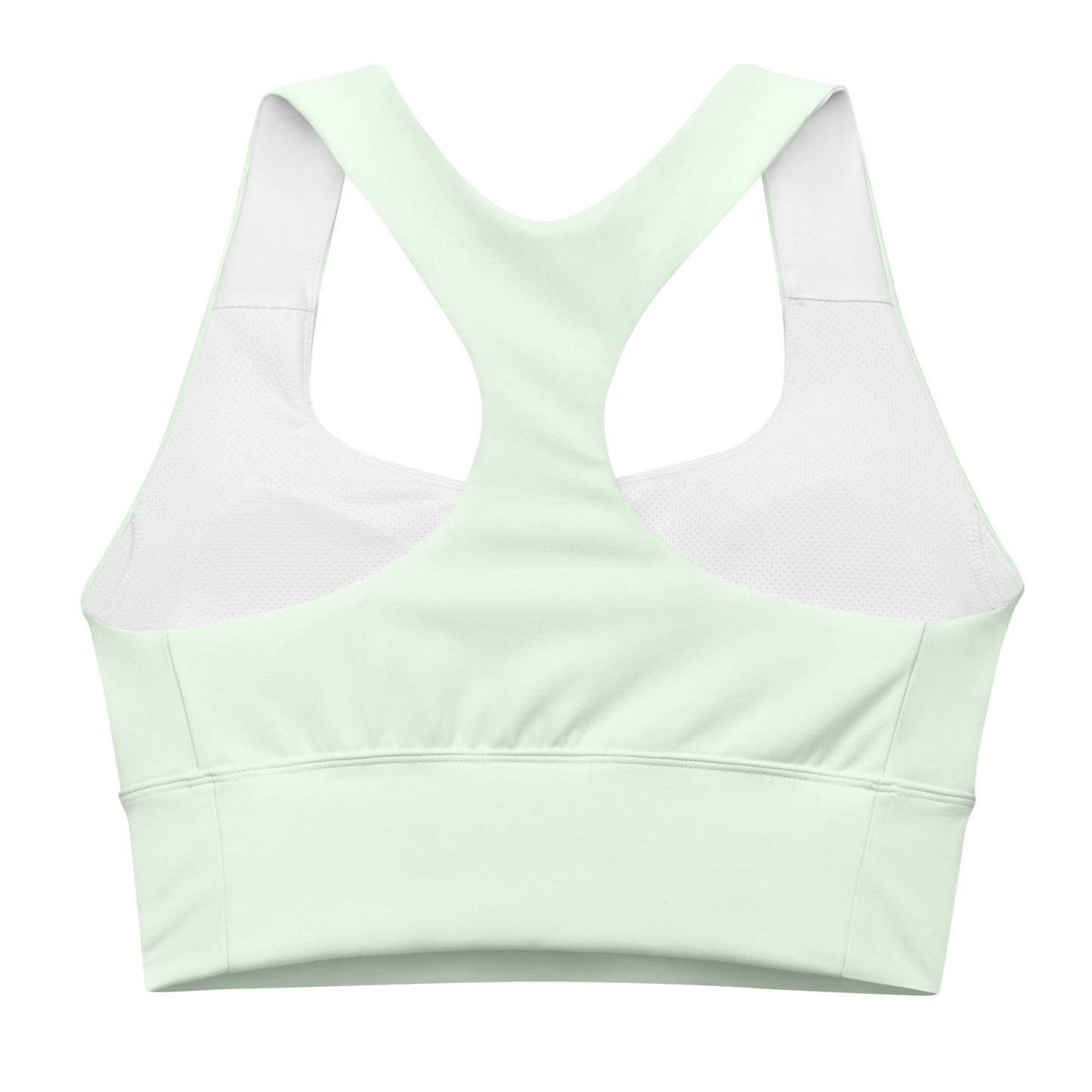 Michigan Upper Peninsula Longline Sports Bra (w/ UP USA Flag) | Dew Green