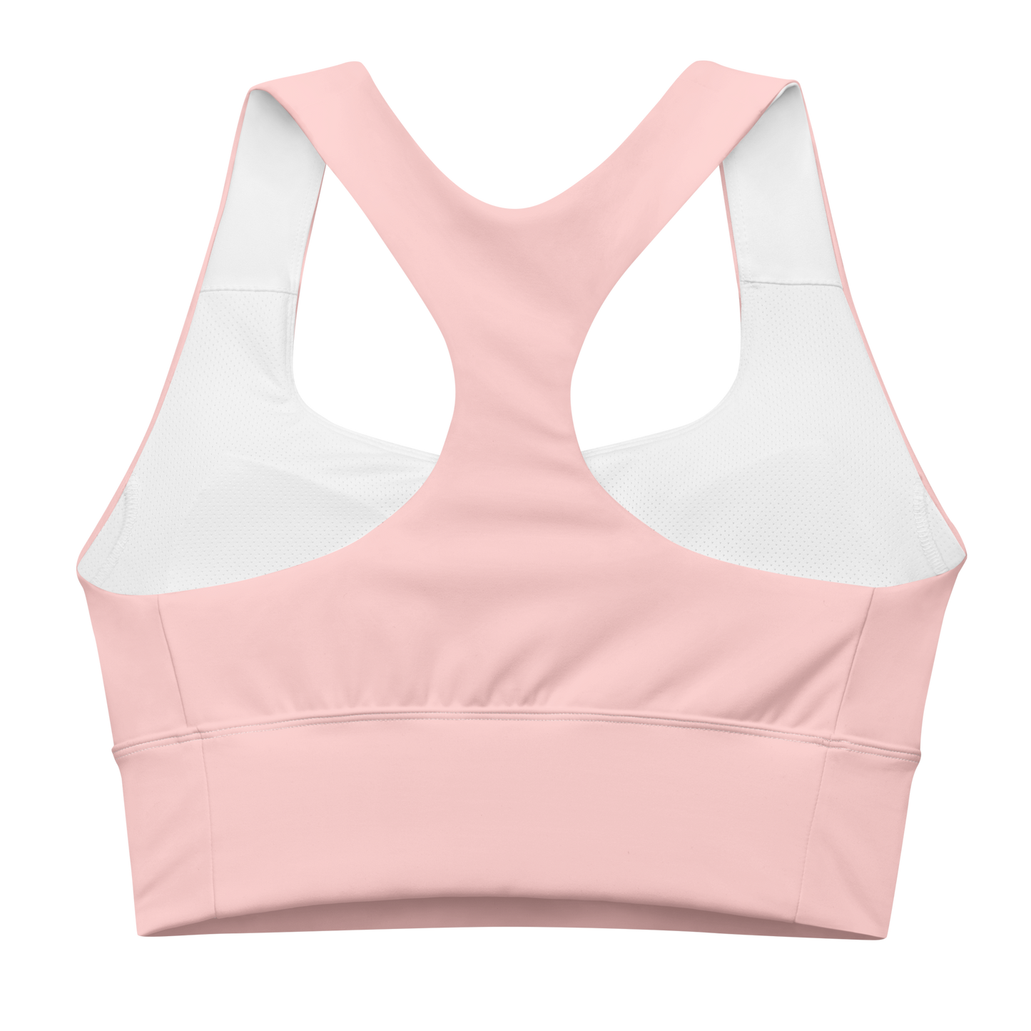 Michigan Upper Peninsula Longline Sports Bra (w/ UP USA Flag) | Cosmos Pink