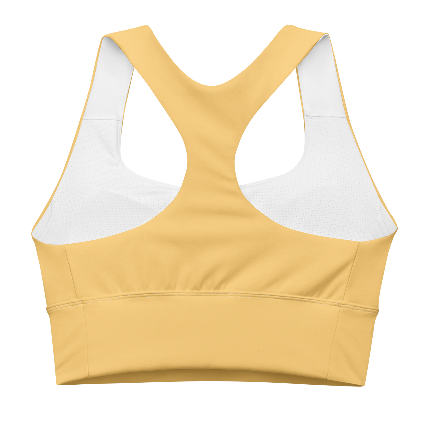 Michigan Upper Peninsula Longline Sports Bra (w/ UP USA Flag) | Citrine