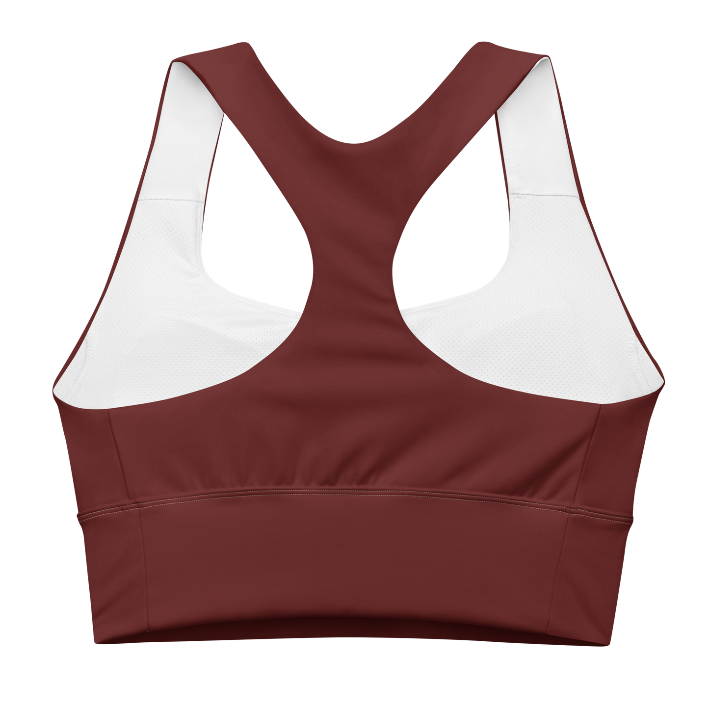 Michigan Upper Peninsula Longline Sports Bra (w/ UP USA Flag) | Cherrywood