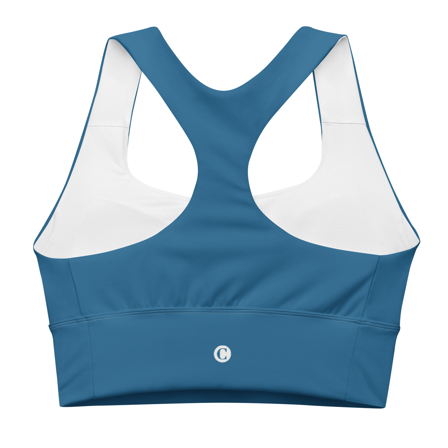 Michigan Upper Peninsula Longline Sports Bra (w/ UP Outline) | Blueberry