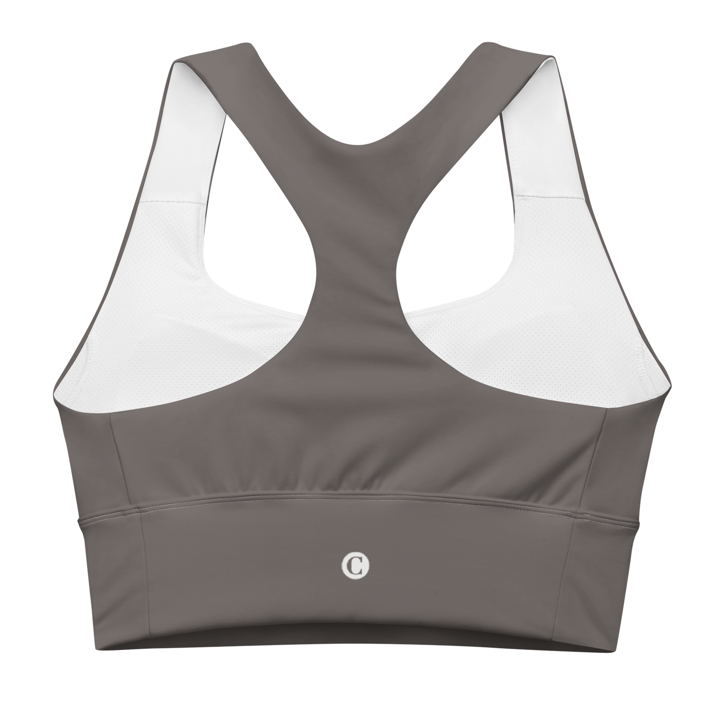 Michigan Upper Peninsula Longline Sports Bra (w/ UP Outline) | Warren Tank Grey