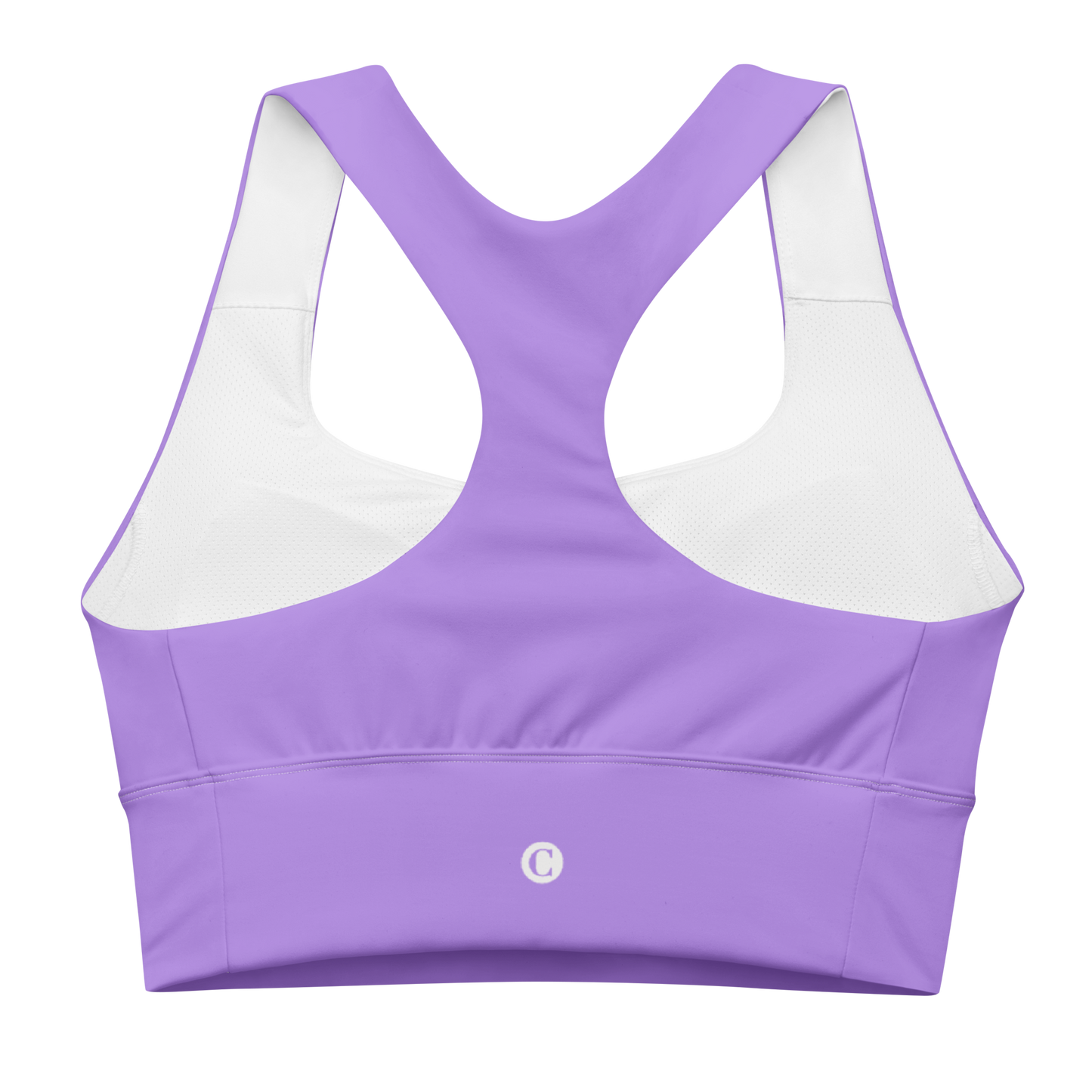 Michigan Upper Peninsula Longline Sports Bra (w/ UP Outline) | Lavender