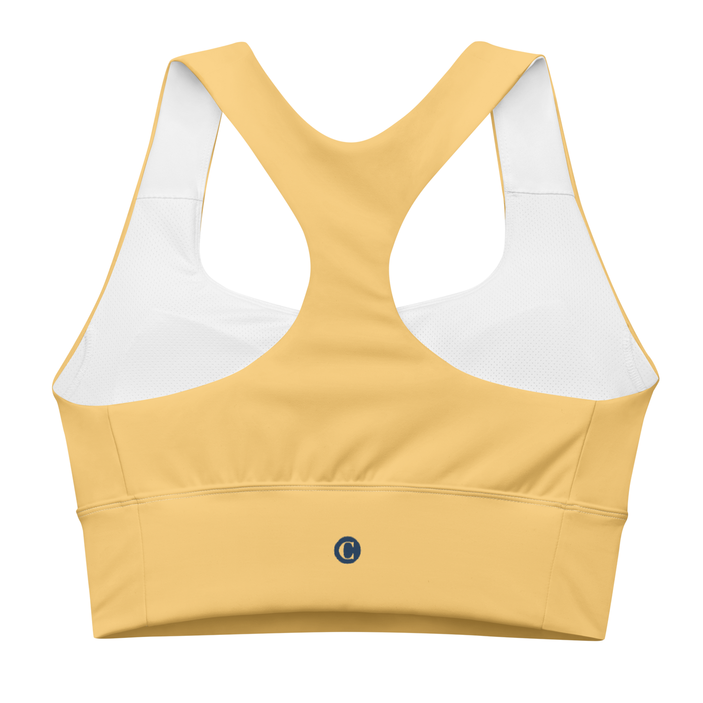 Michigan Upper Peninsula Longline Sports Bra (w/ UP Outline) | Citrine