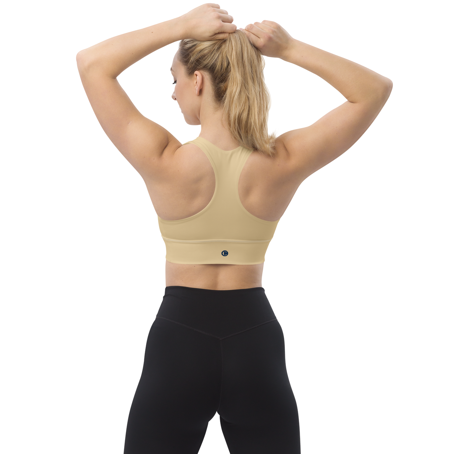 Michigan Upper Peninsula Longline Sports Bra (w/ UP Outline) | Maple