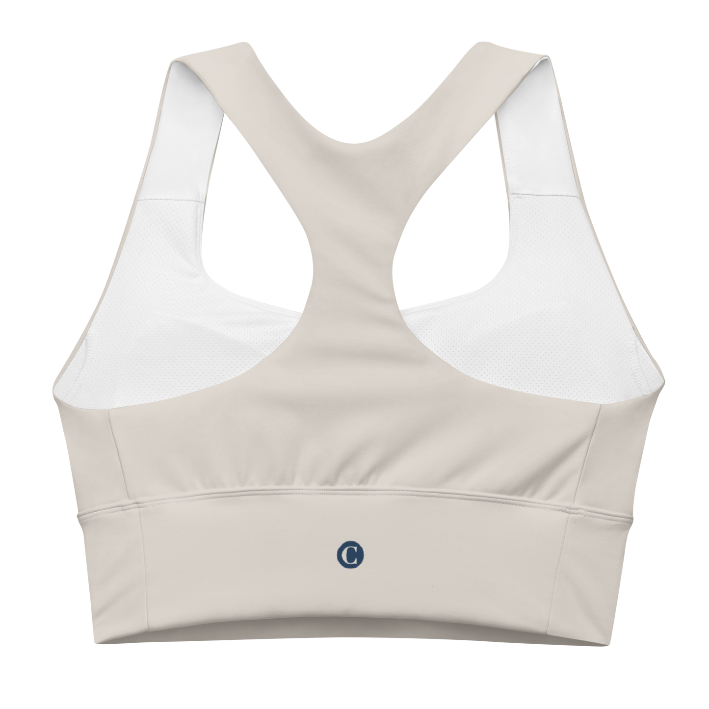 Michigan Upper Peninsula Longline Sports Bra (w/ UP Outline) | Canvas Color