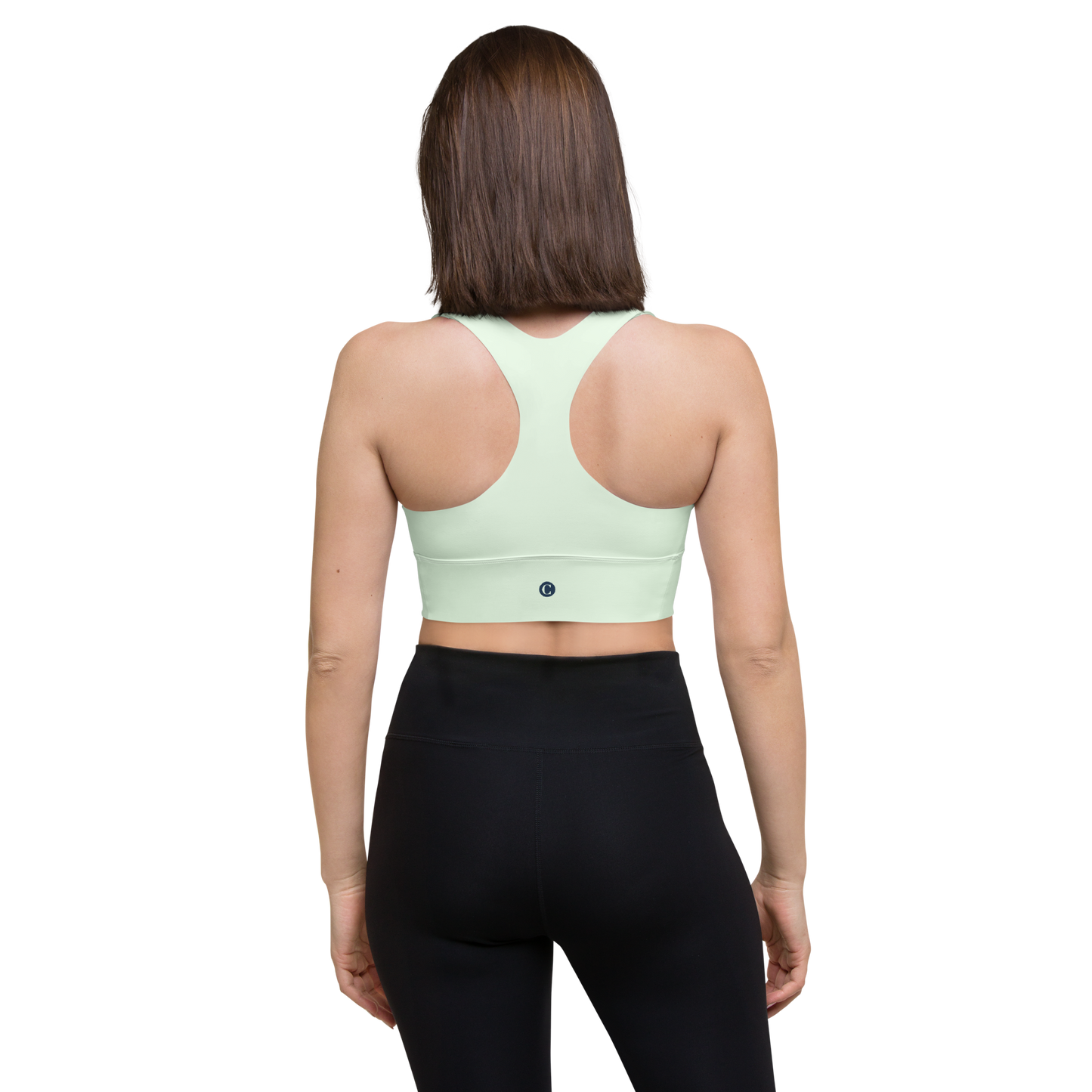 Michigan Upper Peninsula Longline Sports Bra (w/ UP Outline) | Dew Green