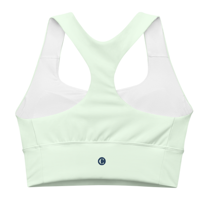 Michigan Upper Peninsula Longline Sports Bra (w/ UP Outline) | Dew Green