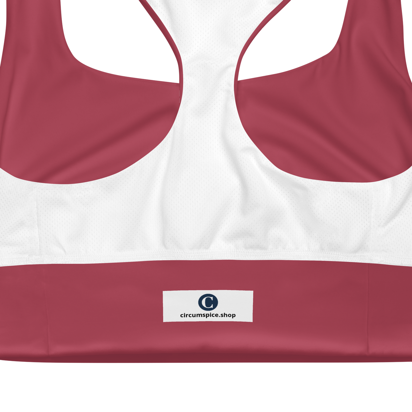 Michigan Upper Peninsula Longline Sports Bra (w/ UP USA Flag) | Popstar Pink