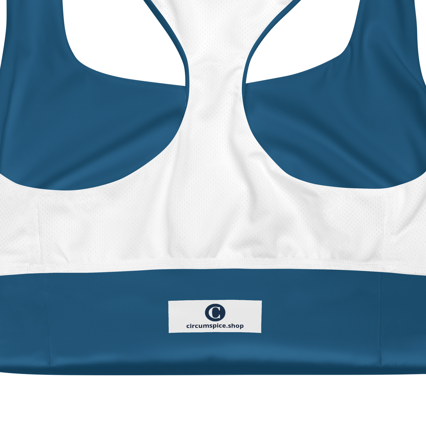 Michigan Upper Peninsula Longline Sports Bra (w/ UP Outline) | Blueberry