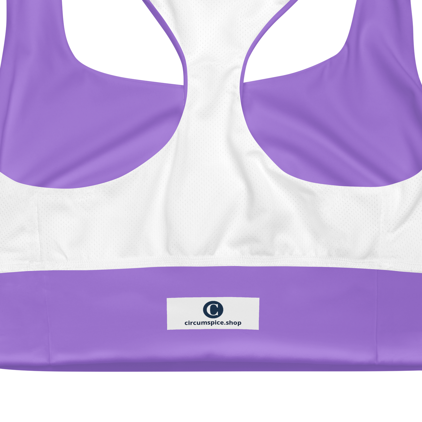 Michigan Upper Peninsula Longline Sports Bra (w/ UP Outline) | Lavender